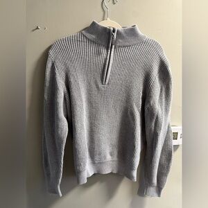 LLBean Waffle Knit Quarter Zip